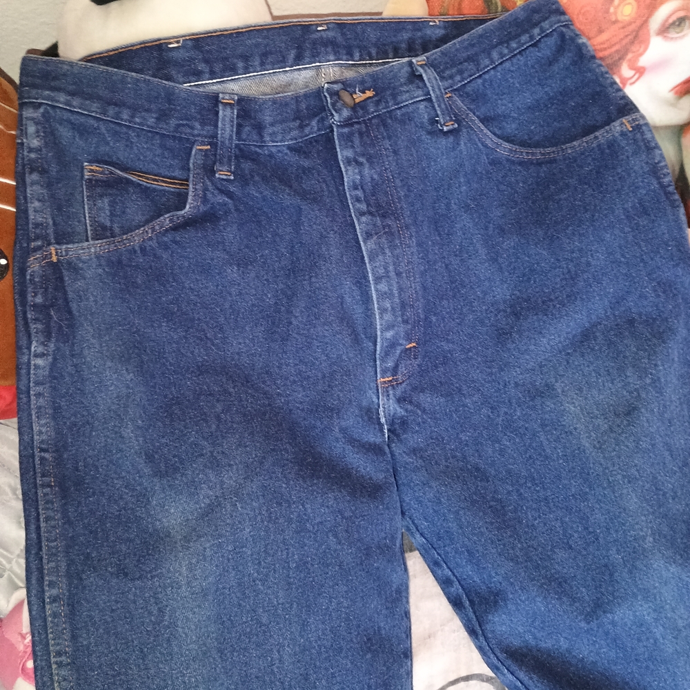Rustler Blue Straight-Leg Jeans Classic Denim